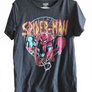 Spider-Man Gray Pullover T-Shirt Size L